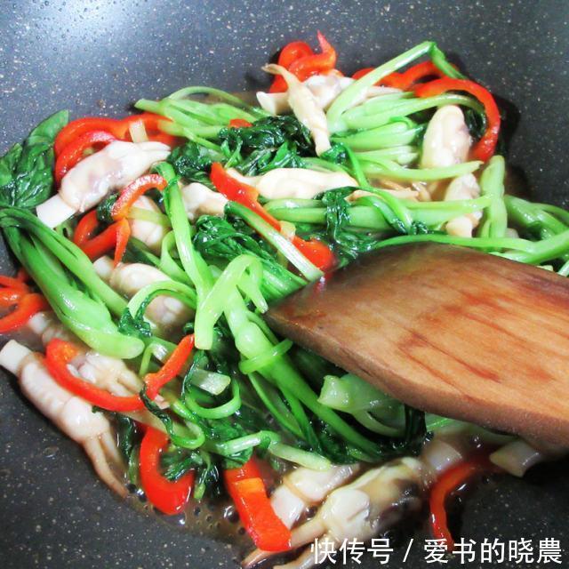 做法|蛏子炒鸡毛菜,鲜美可口,做法简单