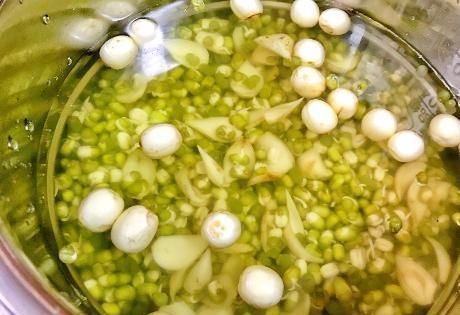 莲子|煮绿豆汤时,绿豆泡水是不对的,教你1招技巧,10分钟绿豆开花