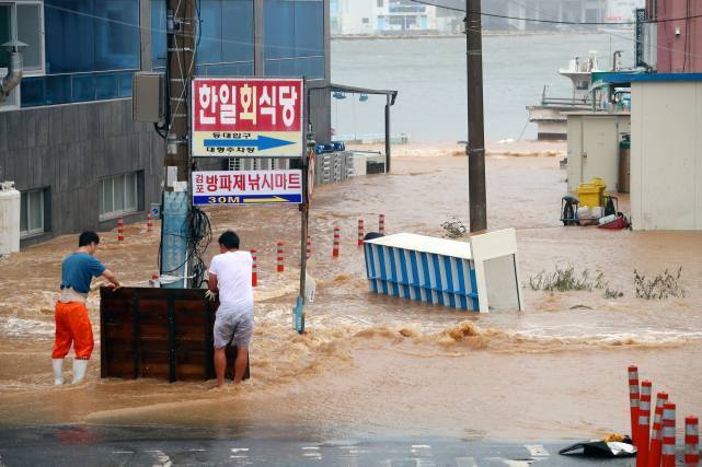  韩国|韩国一星期迎两台风，东南部接连受灾雪上加霜