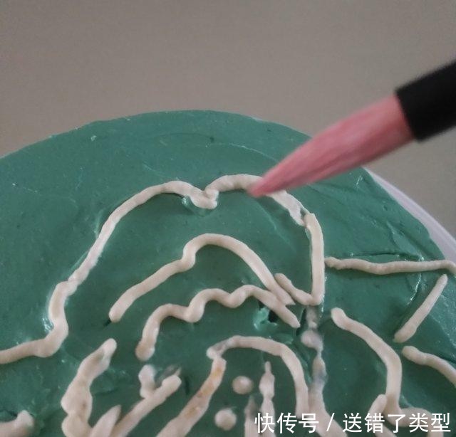 好看|牡丹花刺绣蛋糕,好吃又好看