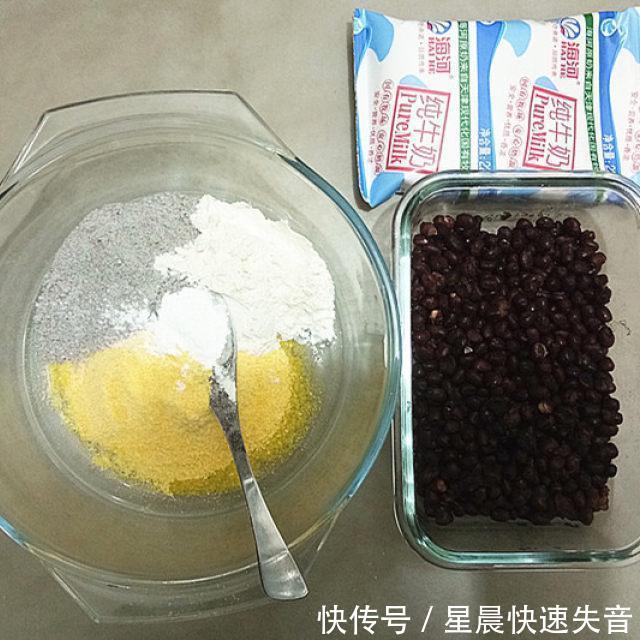 红豆|红豆杂粮饼,简单的早餐,又快又好吃