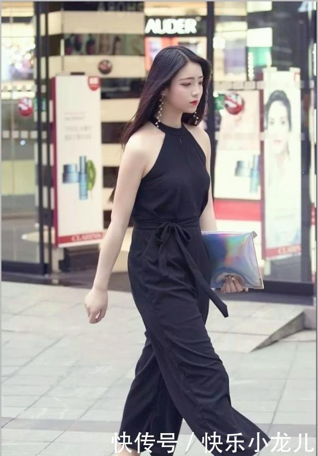 搭配|小姐姐连体阔腿裤显优雅风,穿出自己的个性与品位,打造时尚潮流