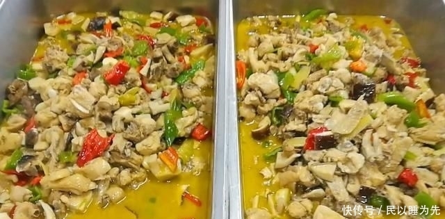 下入锅中|淮扬菜大厨改良员工餐将香菇烧鸡这么做,鲜香微辣,开胃下饭