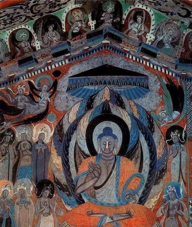 说法|莫高窟三幅西魏时期说法图壁画