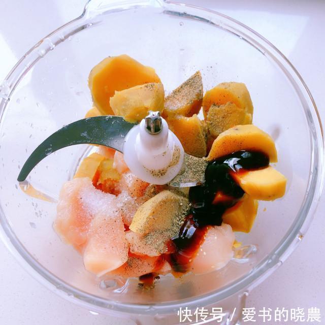 红薯|红薯玉米鸡肉饼,外脆里嫩,好吃又饱腹