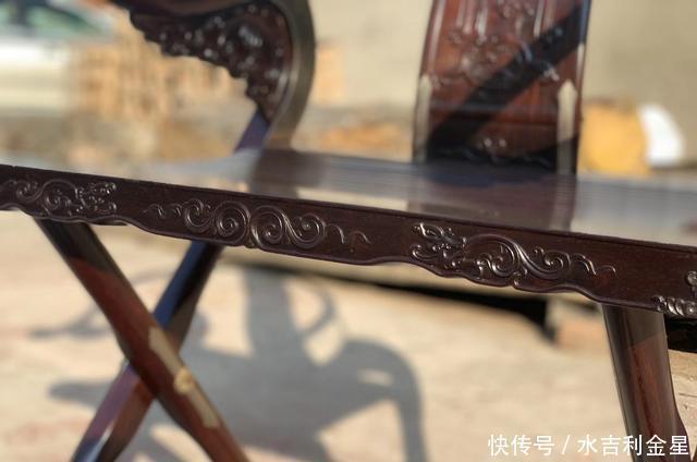 紫檀|印度小叶紫檀,头把交椅,明式家具收藏款!