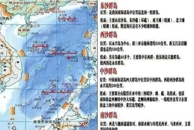 南海被占岛屿数量: 越南29个,马来西亚5个,