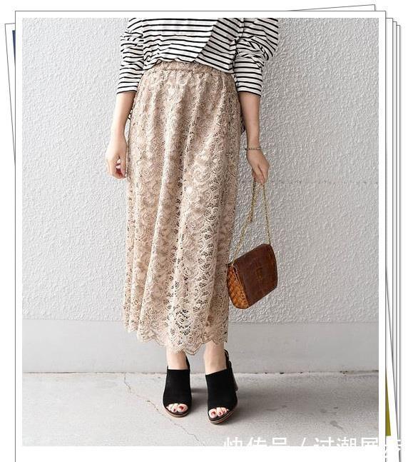 秋季|秋季蕾丝半身裙怎么搭?5种常用颜色30种流行搭配,穿出淑女风