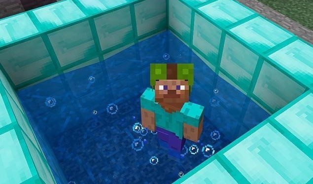 灵魂沙|我的世界海洋版本：气泡柱5种有趣玩法，造温泉，还能造水电梯