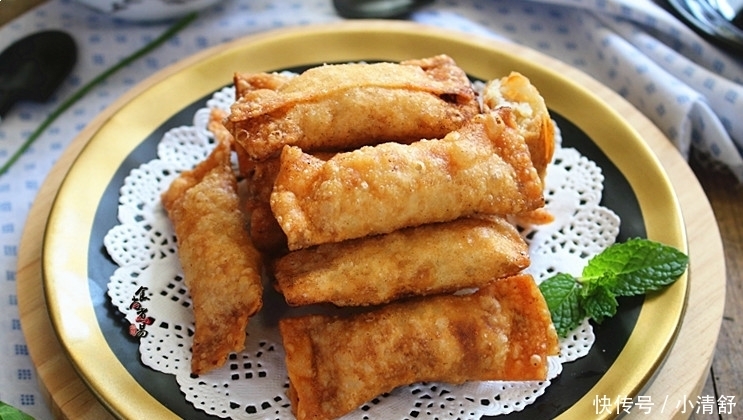 春卷|这几样食材搭配做春卷,鲜甜爽脆低脂肪,脆卜卜,户外携带很方便