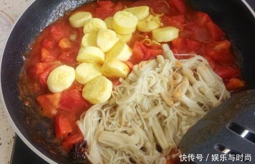 酸甜|番茄金针菇豆腐汤的正确做法,简单三步,酸甜开胃,营养好吃