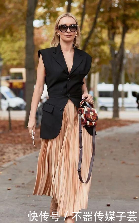 百褶半裙|长裙,恰似秋的温柔!