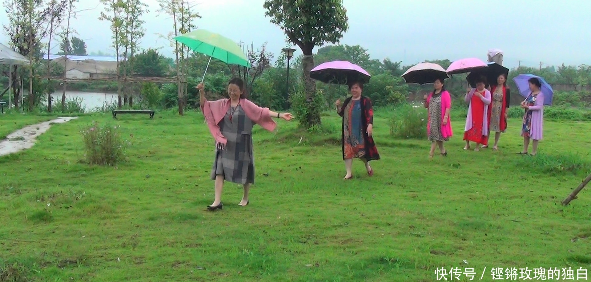 八中|马鞍山八中74届高中女生模特团:南京江宁竹庄生态园雨中走秀(音乐相册)