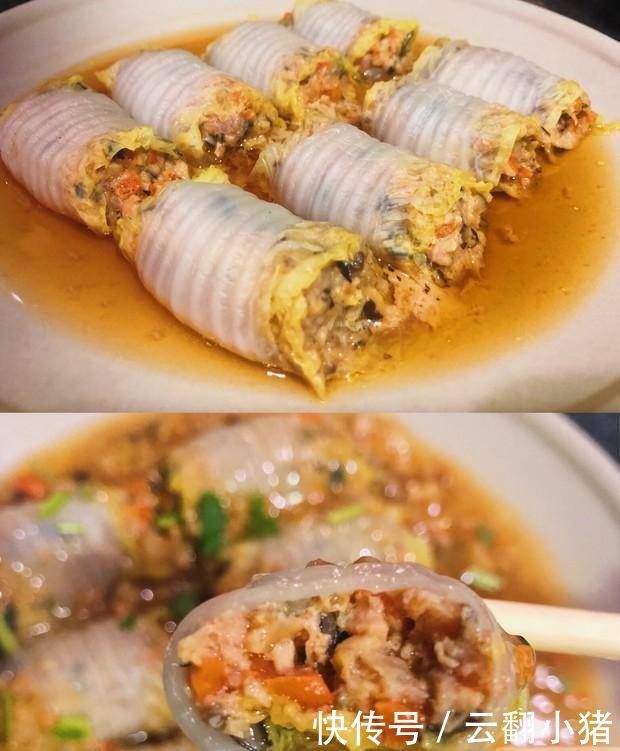清炒|白菜别清炒,里面包点肉,轻易做成酿肉卷,让最普通的白菜高大上