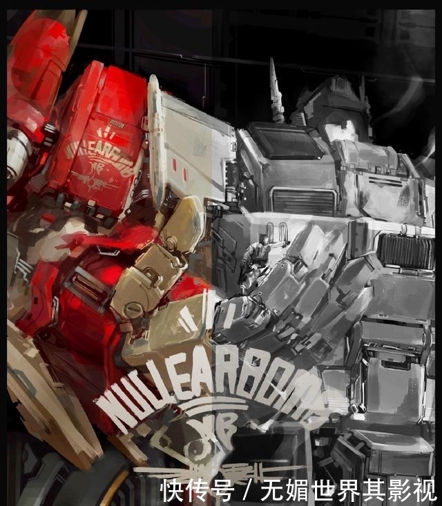 变形金刚|适合做壁纸的机甲插画,喜欢高达还是变形金刚呢?