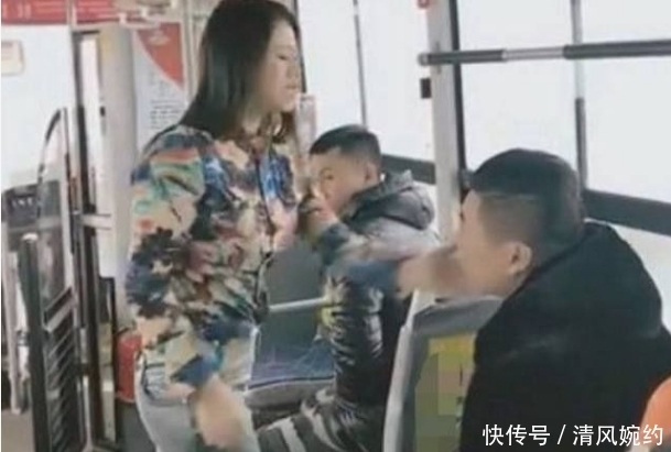 飞去|女子坐公交车遇''猪手'’男,直接飞去一巴掌，最后却不好意思了
