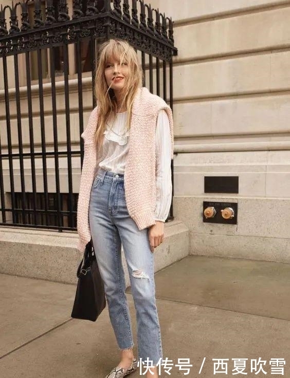 分烟管裤|九分裤+平底鞋,才是早秋最潮搭配