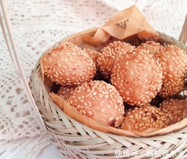  解馋|炸麻圆儿，用糯米粉就能做的简单小吃，解馋