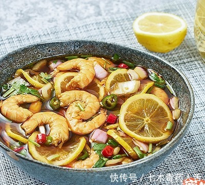 柠檬|泰式柠檬虾(凉拌菜)