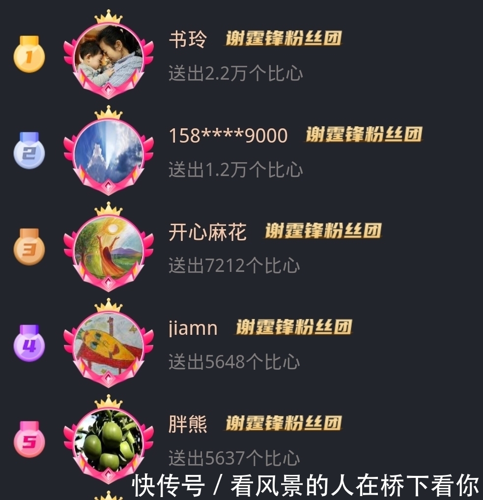 官方|《好声音》官方粉丝榜前六全是谢霆锋粉丝,领先的却是李健战队