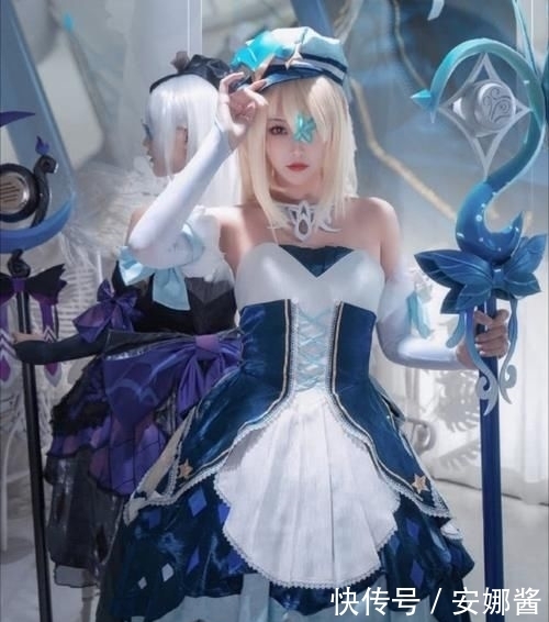 双子|ACG最靓COS第26期:姐妹双子版王昭君,金发加白毛我全都要!