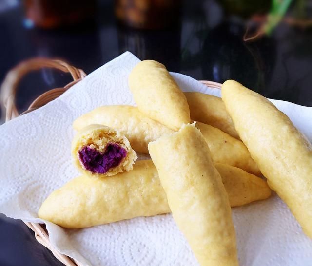 杂粮|玉米粉紫薯包,用玉米粉和紫薯做一款杂粮包,吃着非常棒