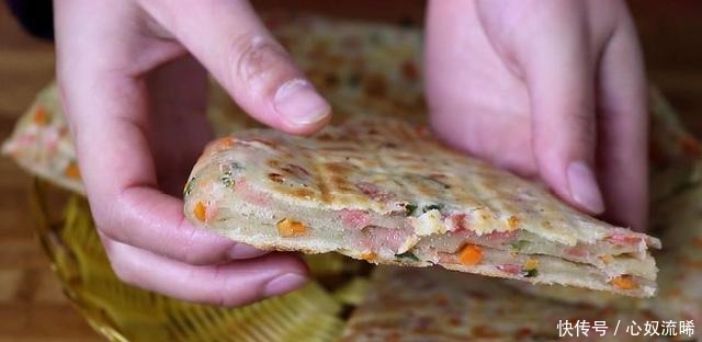 食用油|面食花样多,这样做的你吃过没一家人一个大饼搞定一顿饭