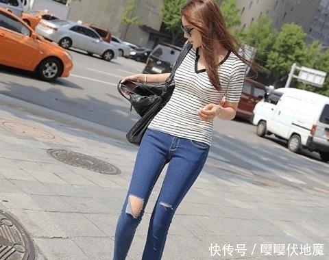 牛仔裤|腰细胯大的美女, 穿上牛仔裤更加漂亮了!