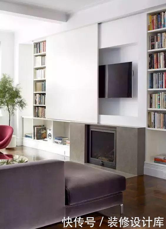 电视墙|电视墙别只会摆电视柜,如此装修,让家立马变得洋气又实用