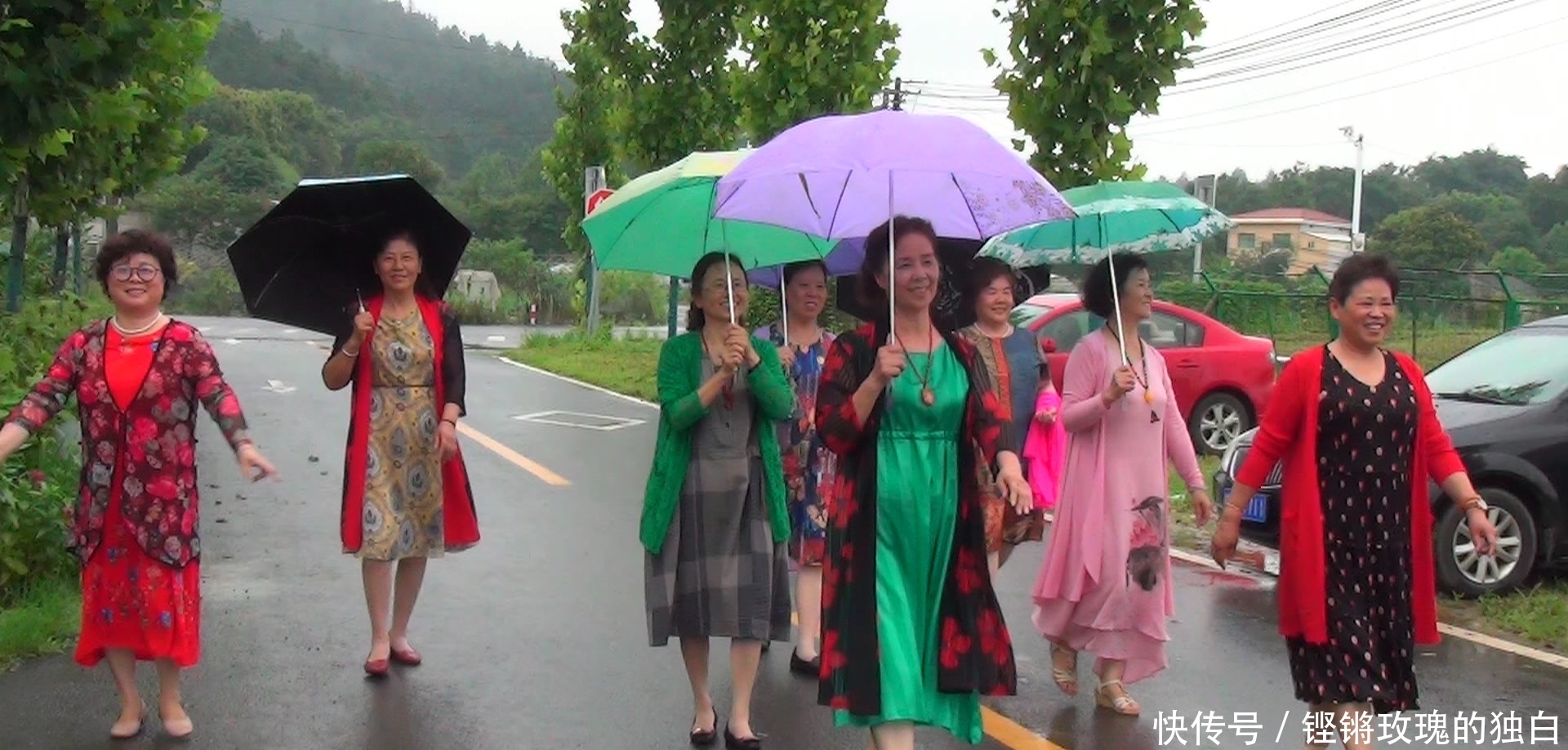 八中|马鞍山八中74届高中女生模特团:南京江宁竹庄生态园雨中走秀(音乐相册)