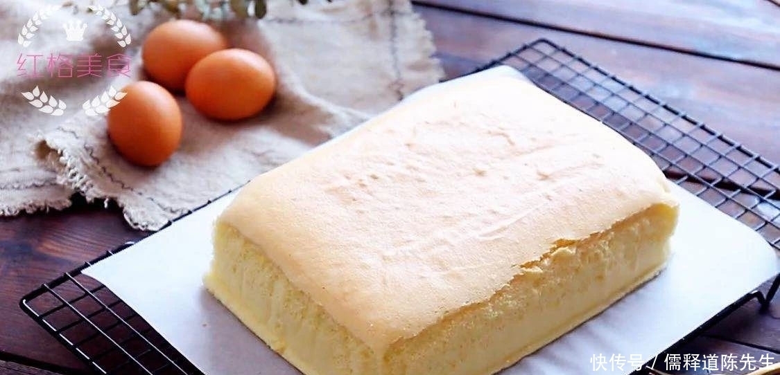简单|它比戚风蛋糕简单,比海绵蛋糕松软,没有一点添加剂,快试试