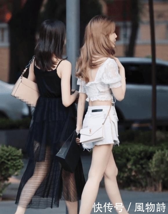 黑色|右边的小姐姐的性感风略胜一筹?