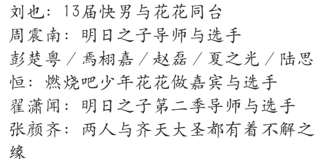  选手|华晨宇被邀请助阵《创造营》决赛，其中四位选手和花花关系不一般