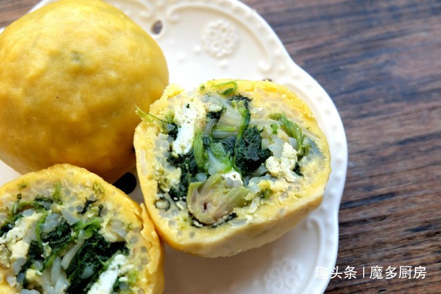  菠菜|简单易做的玉米面菜团子，不和面不擀皮，更不烫面，全家都爱吃