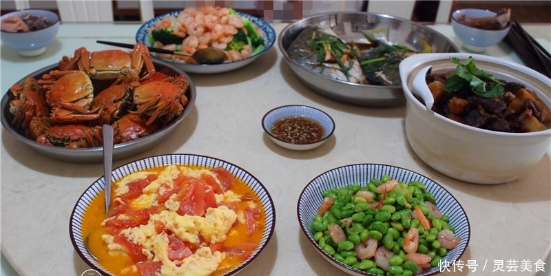 花钱|小长假约亲戚在家聚餐,我下厨做了六菜一汤,花钱不多都吃撑