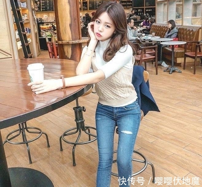 牛仔裤|腰细胯大的美女, 穿上牛仔裤更加漂亮了!