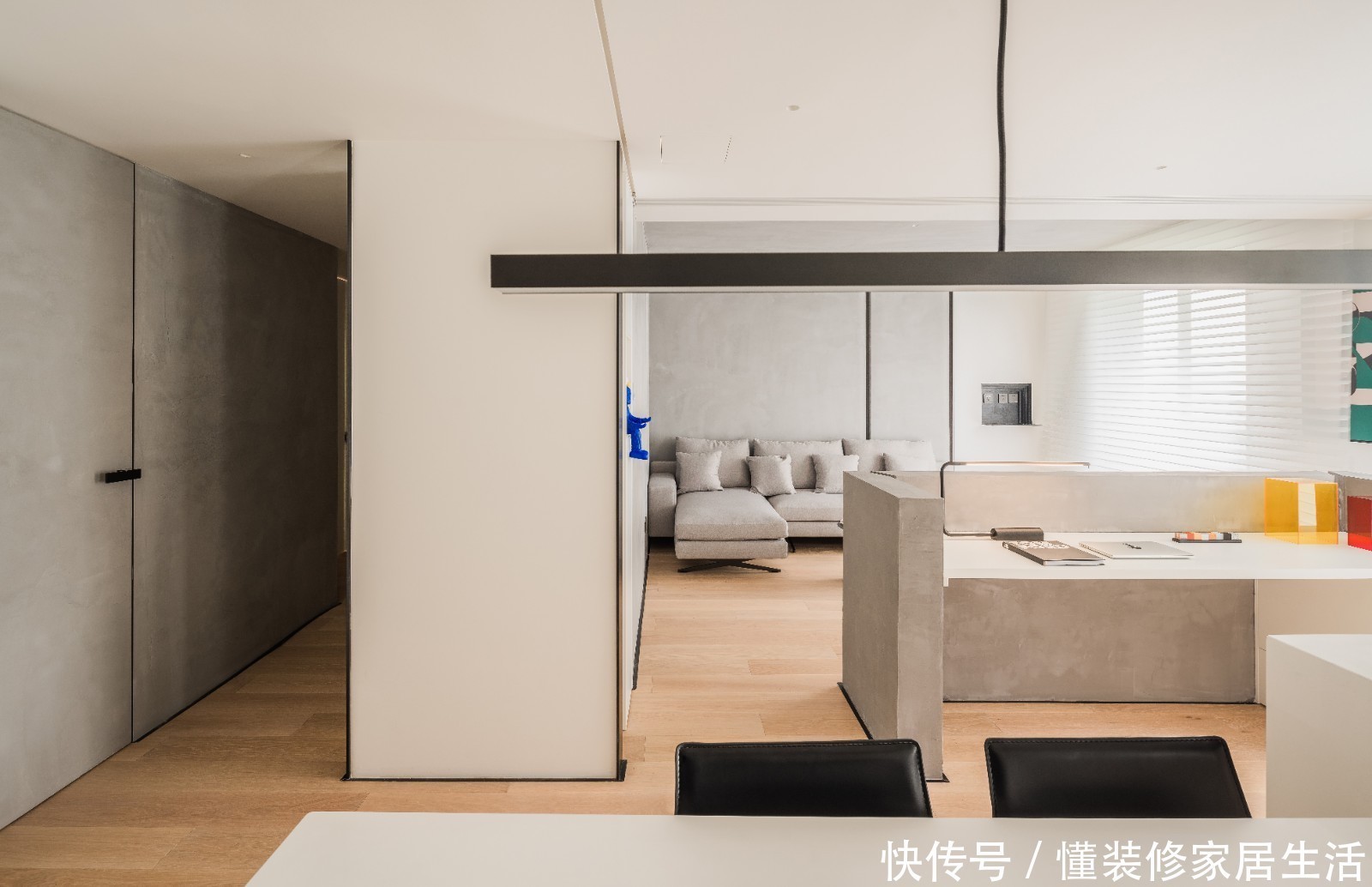 开放式|上海小姑娘的100㎡新家,全屋开放式布局,入户第一眼,就着迷了