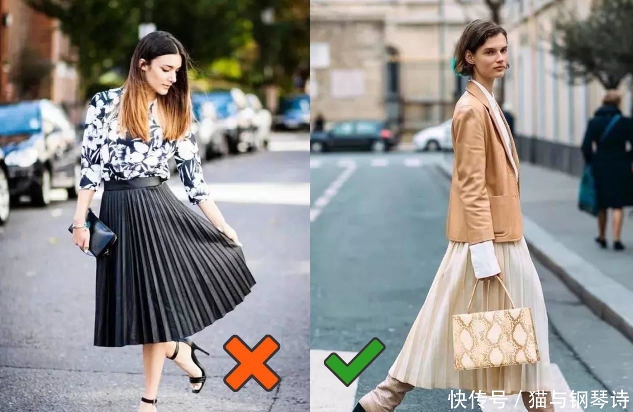 面料|谁说胯宽不能穿百褶裙！做好这三点，梨形身材也能穿得减龄又显瘦